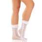 Comprar Leg Avenue Medias Tobilleras Con Volantes Negro – Elegancia Y Estilo Para Tu Vestuario-Noxtic