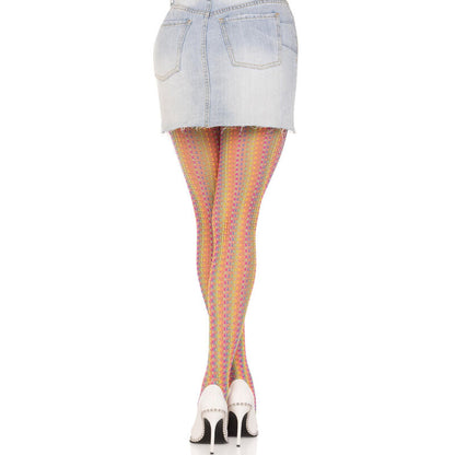 Comprar LEG AVENUE Medias De Crochet Multicolor – Diseño Arcoíris Ideal Para Eventos De Verano-Noxtic
