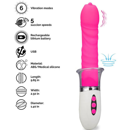 Comprar ARMONY Liberty Vibrador Con Lengua – Diseño Recargable Para Placer Sensible-Noxtic