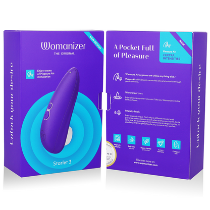 Womanizer Starlet 3 Indigo – Estimulador Ergonomico Con Tecnologia Pleasure Air