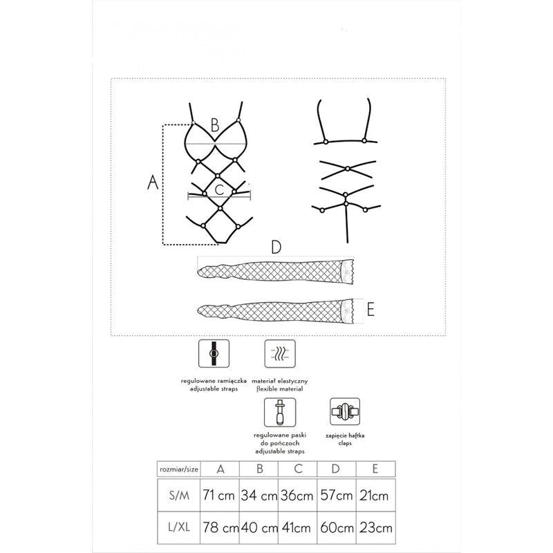 Livco Corsetti Fashion Thiara LC 20213 Set Body Y Medias Roja S M – Conjunto Elegante Que Resalta La Silueta Femenina