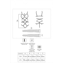 LIVCO CORSETTI FASHION - THIARA LC 20213 SET BODY + RED STOCKINGS S/M