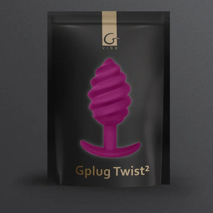 G-VIBE GPLUG TWIST 2 Viola – Plug anale dal design ergonomico per la massima stimolazione