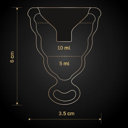 Comprar G-VIBE GCUP Copa Menstrual Negra – Diseño Confortable Para Uso Diario-Noxtic