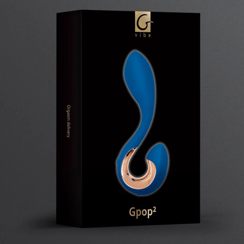 G-VIBE GPOP 2 Azul Índigo – Vibrador Ergonómico Para Placer Compartido