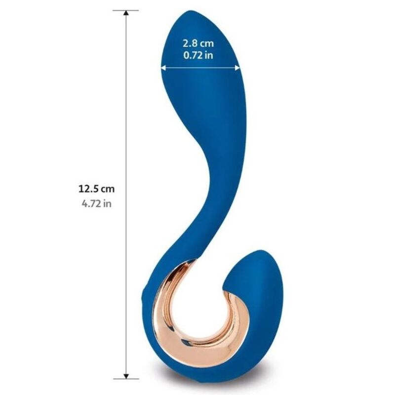 G-VIBE GPOP 2 Azul Índigo – Vibrador Ergonómico Para Placer Compartido