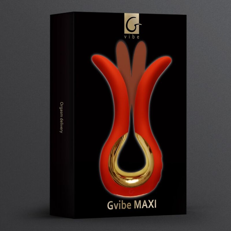 G-VIBE GVIBE MAXI VIBRADOR CORAL – Estimulador Con Dos Puntas Flexibles Para Diversión Sensorial