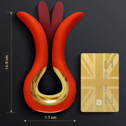 G-VIBE GVIBE MAXI VIBRADOR CORAL – Estimulador Con Dos Puntas Flexibles Para Diversión Sensorial