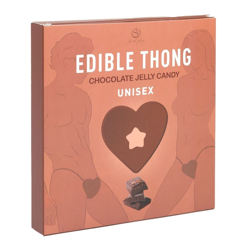 Comprar SECRET PLAY Tanga Gominola Chocolate – Tanga Comestible Para Explorar Placeres Sensoriales-Noxtic
