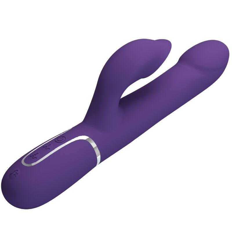 Pretty Love Zalin Vibrador Rabbit Perlas 4 En 1 Morado – Diseño Ergonómico Con Funcionalidad Innovadora
