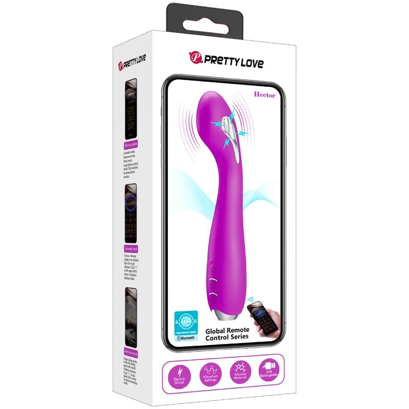 Pretty Love Hector Vibrador Electrosensorial – Diseño Recargable Con Control App Para Placer Personalizado