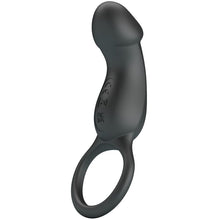 Comprar PRETTY LOVE Anillo Vibrador Con Estimulador Negro – Diseño Discreto Para Placer Versátil-Noxtic