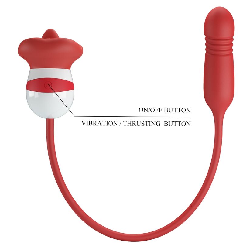 Pretty Love Ashlynn Boca Roja – Estimulador Con Diseño Ergonómico Para Placer Sensorial