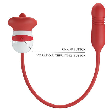 Pretty Love Ashlynn Boca Roja – Estimulador Con Diseño Ergonómico Para Placer Sensorial