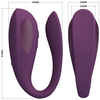 PRETTY LOVE Aari Masajeador Morado – Vibrador Recargable Con 10 Niveles De Vibración