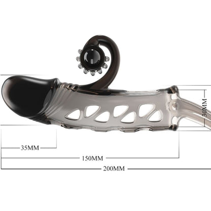 ROMANCE Manga Extendida Negro – Diseño Ergonómico Para Placer Mejorado