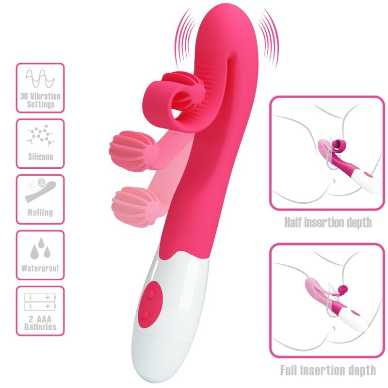 Comprar Romance Vibrador Rosa – Estimulador Ergonómico Con 30 Velocidades Para Placer Personalizado-Noxtic