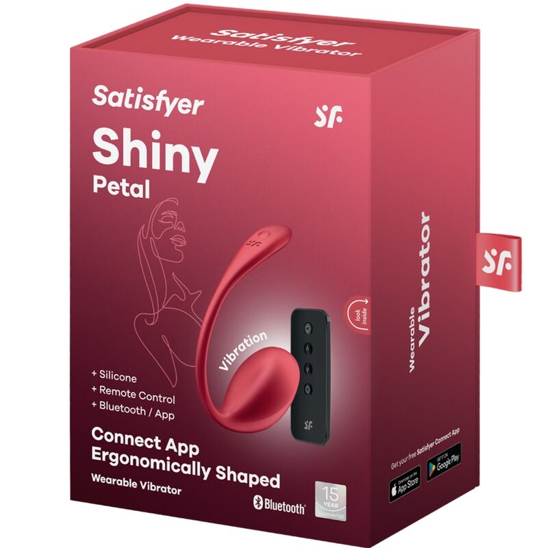 Satisfyer Shiny Petal – Stimolatore ergonomico con telecomando Bluetooth