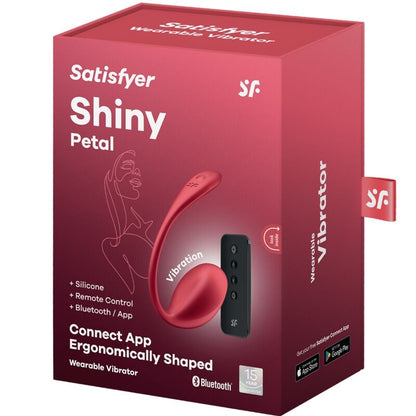 Satisfyer Shiny Petal – Stimolatore ergonomico con telecomando Bluetooth