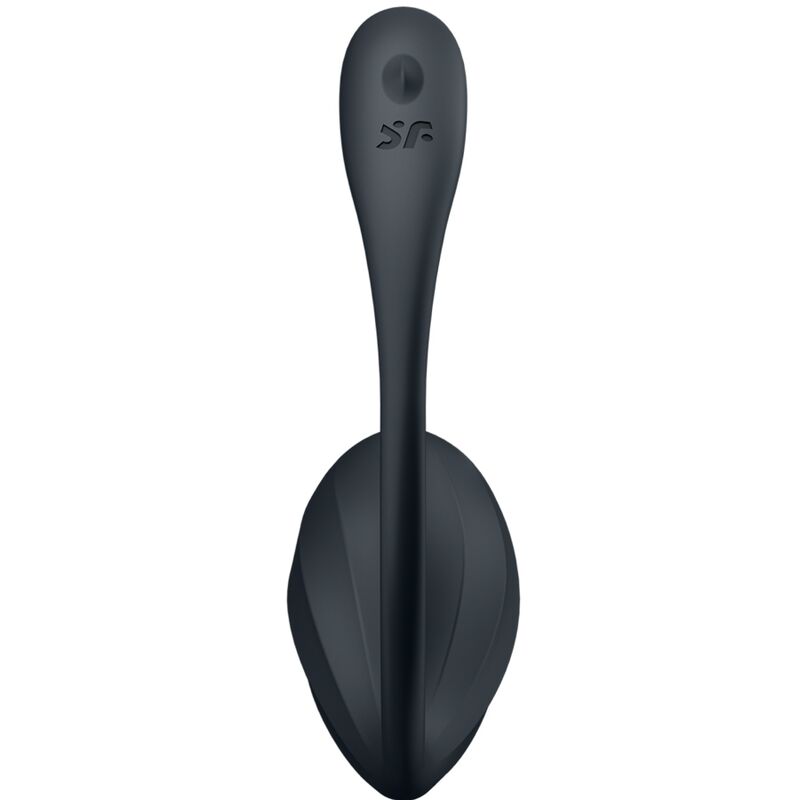 Stimolatore Satisfyer Ribbed Petal con telecomando, nero – Sex toy con app per un'esperienza personalizzata