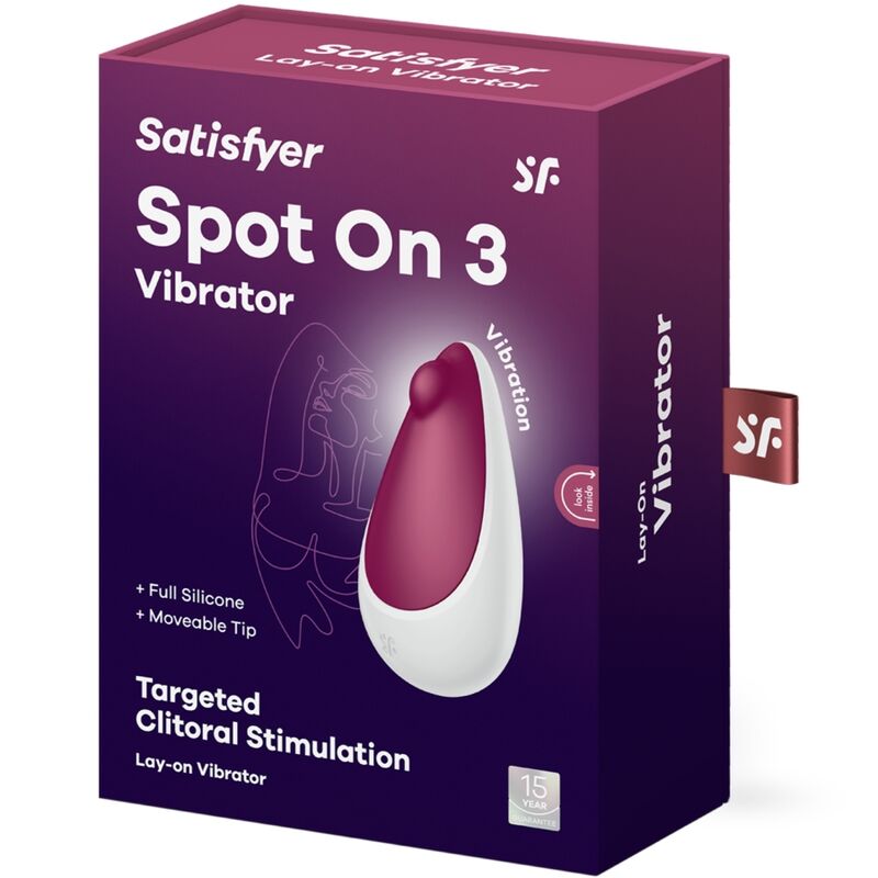 Stimolatore Satisfyer Spot On 3 Rosso – Design compatto per una stimolazione mirata