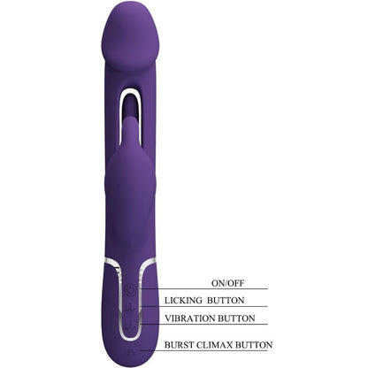 Comprar Pretty Love Kampas Vibrador Rabbit 3 En 1 – Vibrador Recargable Con Diseño Multifuncional Para Placer Personal-Noxtic