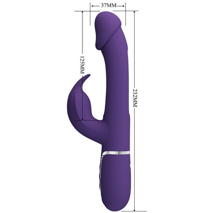 Comprar Pretty Love Kampas Vibrador Rabbit 3 En 1 – Vibrador Recargable Con Diseño Multifuncional Para Placer Personal-Noxtic