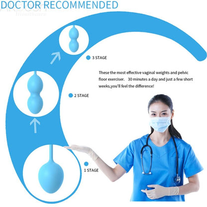 Pesi vaginali Armony Anabiosis 3 livelli blu – Rafforza il tuo benessere intimo con sicurezza