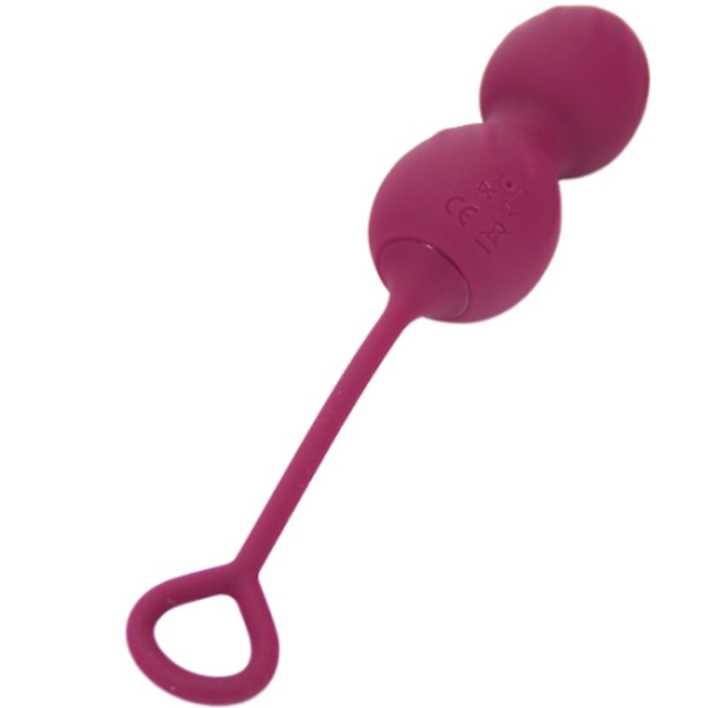 ARMONY - BLOSSOMS VAGINAL WEIGHTS VIBRATING REMOTE CONTROL 10 VIBRATIONS DARK RED
