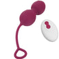 ARMONY - BLOSSOMS VAGINAL WEIGHTS VIBRATING REMOTE CONTROL 10 VIBRATIONS DARK RED