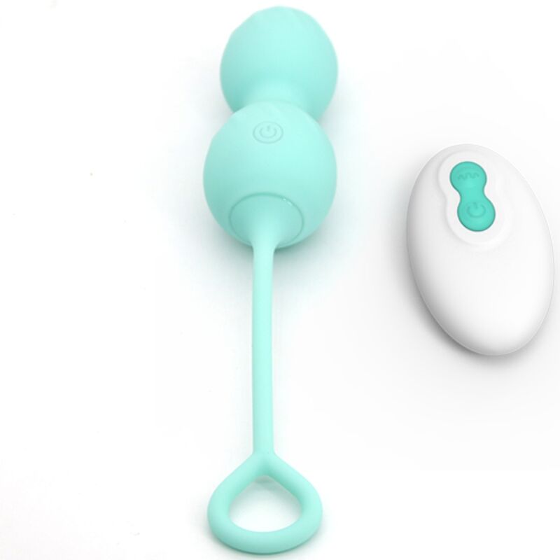 ARMONY - BLOSSOMS VAGINAL WEIGHTS VIBRATOR REMOTE CONTROL 10 VIBRATIONS GREEN