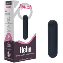 ARMONY Splash Hehe Black Vibrating Bullet – Silicone con 10 modalità di vibrazione per un piacere personalizzato