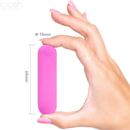 ARMONY Splash Hehe Proiettile Vibrante Rosa – Silicone Medico con 10 Modalità di Vibrazione per un Piacere Personalizzato