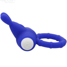 Comprar ARMONY MS Bunny Anillo Vibrador Azul – Silicona Médica Con Diseño Innovador Para Placer Compartido-Noxtic
