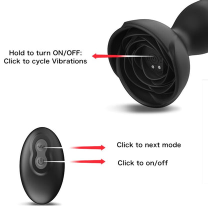 ARMONY Extreme A Bloom Rosa – Vibrador Y Plug Anal Con Control Remoto Para Experiencia Sensorial Intensa