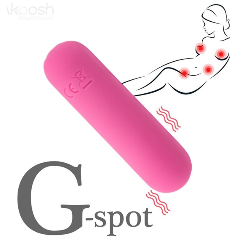 ARMONY - SPLASH HAHA SILICONE VIBRATING BULLET 10 VIBRATIONS 75 X 19 CM PINK