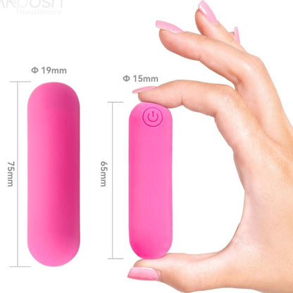ARMONY - SPLASH HAHA SILICONE VIBRATING BULLET 10 VIBRATIONS 75 X 19 CM PINK
