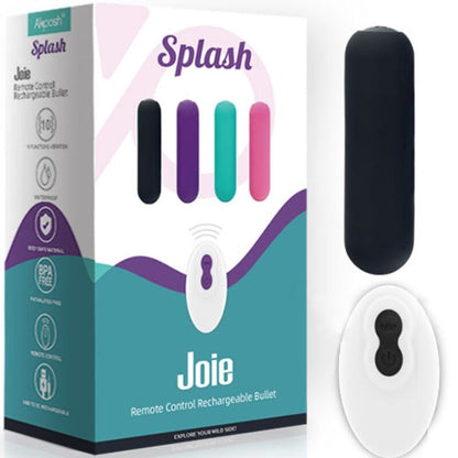 ARMONY Splash Joie Bala Vibradora Negra – Vibrador Recargable Con 10 Modos De Vibración