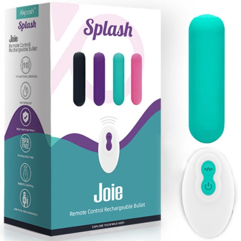 ARMONY Splash Joie Green Vibrating Bullet – Telecomando con 10 modalità di vibrazione