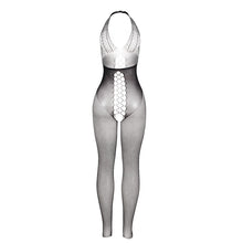 SUBBLIME - 951832 BODYSTOCKING OPEN BACK AND CRISS-CROSS DETAILS BLACK ONE SIZE