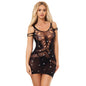 Comprar SUBBLIME Vestido De Rejilla Con Diamantes Brillantes Negro – Diseño Elegante Que Realza La Silueta-Noxtic