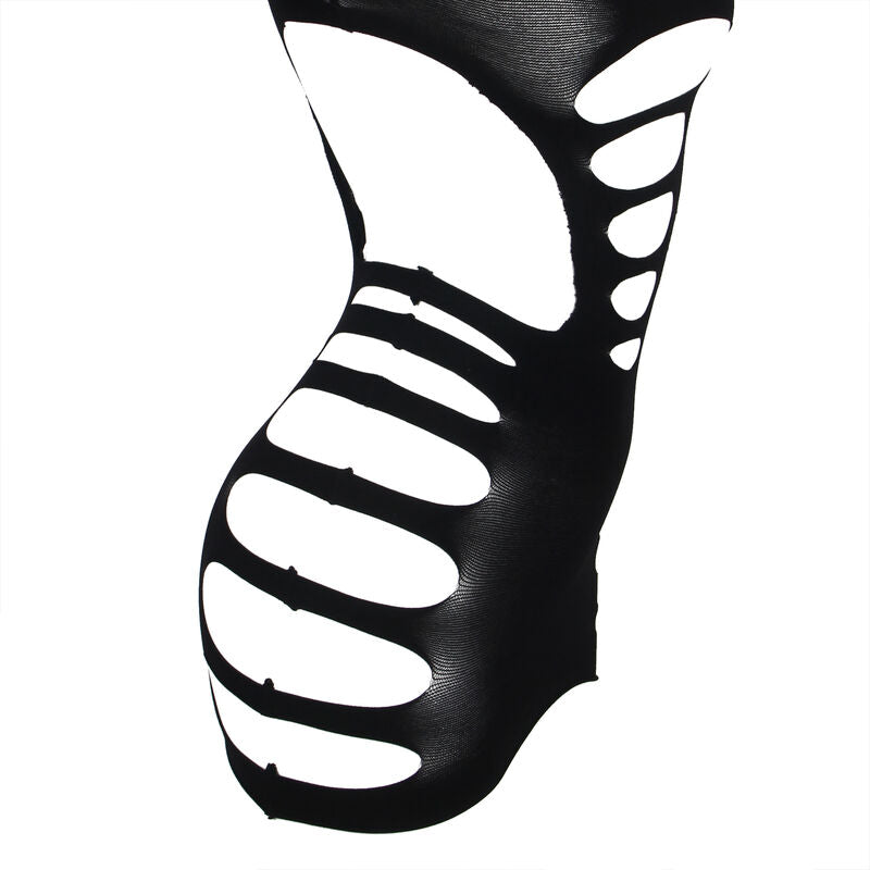 SUBBLIME Vestido De Rejilla Elástico Negro – Diseño Elegante Con Manga Larga Y Comodidad Única