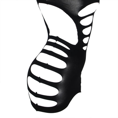 SUBBLIME Vestido De Rejilla Elástico Negro – Diseño Elegante Con Manga Larga Y Comodidad Única