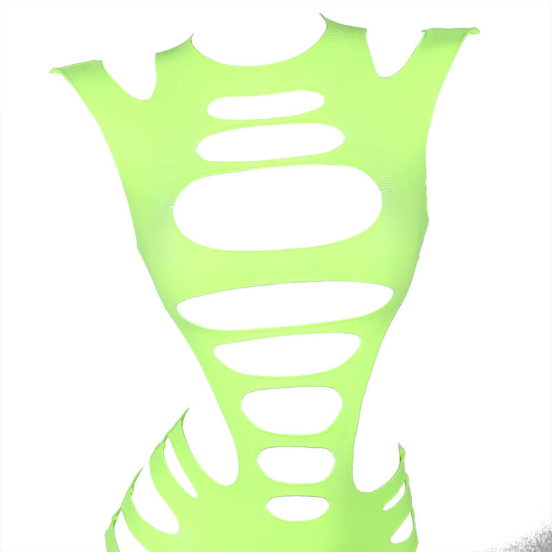 SUBBLIME Vestido De Rejilla Elástico Verde – Diseño Elegante Con Manga Larga Para Comodidad Diaria