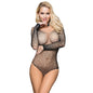 Comprar SUBBLIME Body De Rejilla Brillante Negro – Diseño Elegante Con Hombros Descubiertos Para Comodidad Stylish-Noxtic