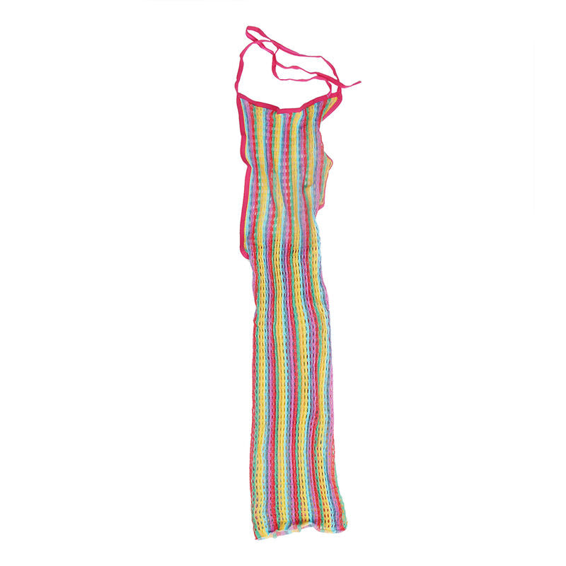 Comprar SUBBLIME Vestido De Rejilla Arcoiris Talla Única – Diseño Ajustado Para Resaltar Tu Figura-Noxtic