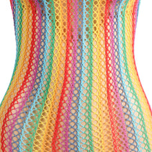 Comprar SUBBLIME Vestido De Rejilla Arcoiris Talla Única – Diseño Ajustado Para Resaltar Tu Figura-Noxtic