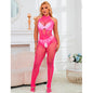 Comprar SUBBLIME Bodystocking Rosa – Diseño Elegante Con Cuello Alto Para Comodidad Única-Noxtic