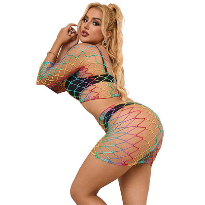 Comprar Subblime Set De Rejilla 2 Piezas Manga Larga Arcoiris Talla Única – Diseño Colorido Y Versátil Para Comodidad Diaria-Noxtic