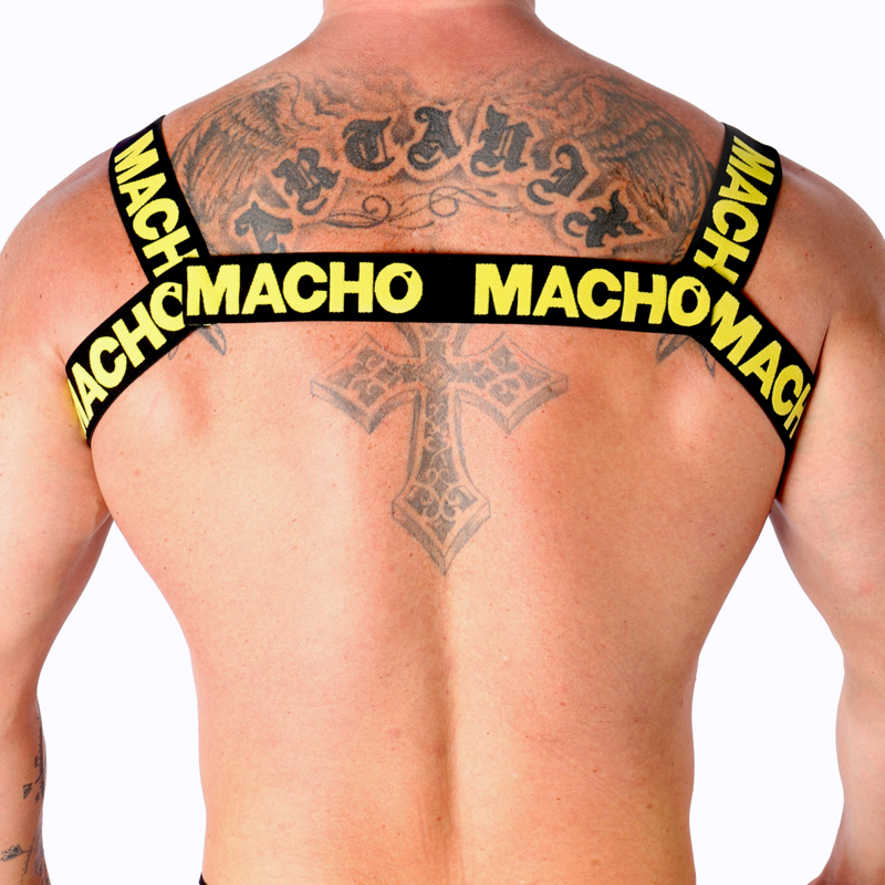 Comprar MACHO Arnés Doble Amarillo – Diseño Elegante Con Comodidad Excepcional-Noxtic